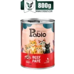 کنسرو گربه بالغ پابلو طعم گوشت گاو مدل پته