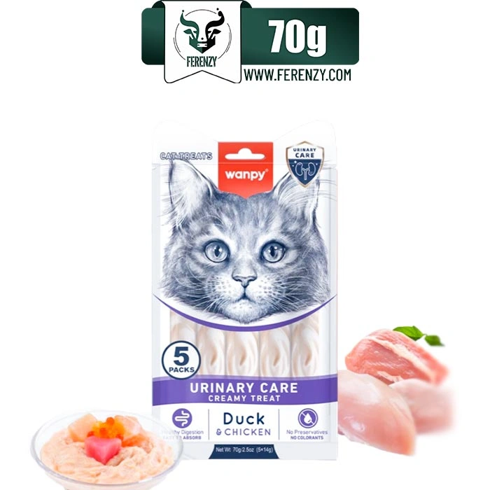 بستنی گربه بالغ ونپی طعم اردک و مرغ مدل مراقبت از دستگاه ادراری